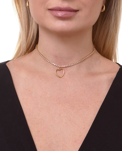 gold o ring necklace