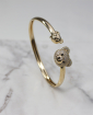 Bracelete MB Semijoia Cravejado Urso Dourado